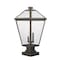 Z-Lite Talbot 3 Light Outdoor Pier Mounted Fixture, Oil Rubbed Bronze And Seedy 579PHXLS-SQPM-ORB - alternate 5